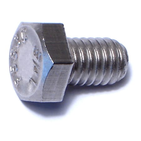Midwest Fastener 18-8, 5/16"-18 Hex Head Cap Screw, Plain Stainless Steel, 1/2 in L, 50 PK 50534